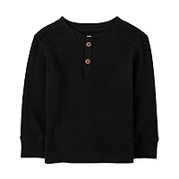 The Children's Place Baby Toddler Boys Long Sleeve Thermal Henley Top
