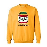 UGP Campus Apparel Jelly Of The Month Club, The Gift That Keeps On Giving - Funny Christmas CREW SWEATSHIRT