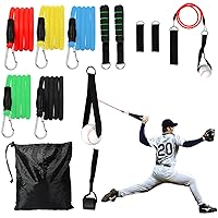 Baseball Resistance Trainer,Training Aid for Baseball Softball Pitchers,Interchangeable Grips to Build Arm Strength,Arm Bands for Baseball Players,Baseball Throwing Trainer,Great to Warm-Up
