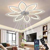 Wildcat Ceiling Fan with Lighting, Modern LED Dimmable Ceiling Light with Fan and Remote Control, Quiet, Creative 8 Lights Design Ceiling Fans with Lighting (90, Watts)
