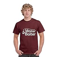 Master Baiter - Funny Fishing Sexual College Humor Joke Fisherman - Men's T-Shirt