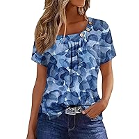 Womens Summer Tops 2024 Ladies Summer Tops and Blouses 2024 White Dress Shirt for Women Orders Placed by Me Amazon Outlet Store Clearance Prime White Blouses for Women 39-Royal Blue Large