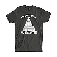 Threadrock Men's Oh Quarantine Christmas Tree T-Shirt