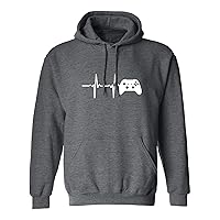 zerogravitee Heartbeat of a Gamer 2 Adult Hooded Sweatshirt