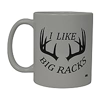 Rogue River Tactical Funny Coffee Mug Hunting I Like Big Racks Buck Hunter Novelty Cup Gift For Friend Hunt