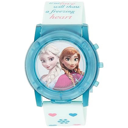 Accutime Kids Disney Frozen Digital LCD Quartz Wrist Watch with Strap, Cool Inexpensive Gift & Party Favor for Toddlers, Boys, Girls, Adults All Ages