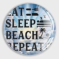 Eat Sleep Beach Repeat Fridge Magnets Cute Magnets Happy Mother's Day Glass Locker Magnets Decor for Whiteboard Crafts Fridge Office Classroom