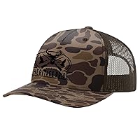 Heritage Pride Pheasant Duck and Deer Hunting Deer Head Mens Embroidered Mesh Back Trucker Hat