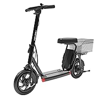 Hover-1 Alpha Cargo Foldable Electric Scooter with 300W Brushless Motor, 16 mph Max Speed, 12” Tires, and 15 Mile Range