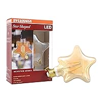 SYLVANIA LED Vintage Star Shaped Light Bulb, 2175K Amber Glow, 1 pack, 2watts