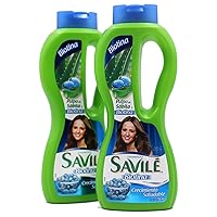 SAVILÉ Biotin Shampoo, Shampoo with Aloe and Biotin, Assists Protecting your Hair, Reducing Split Ends and Brittle, Healthier Hair, Volume, Helps control Hair Loss, 2-Pack of 25.36 Oz, 2 Bottles