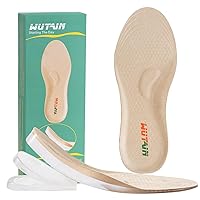 Adjustable Height Increase Insoles for Women Men 3 Layers Gel Heel Lift for Leg Length Discrepancy,Heel Pain,Spurs,Achilles Tendinitis, Shoe Lifts Increase by 1.57 Inches （1 Pair Large）