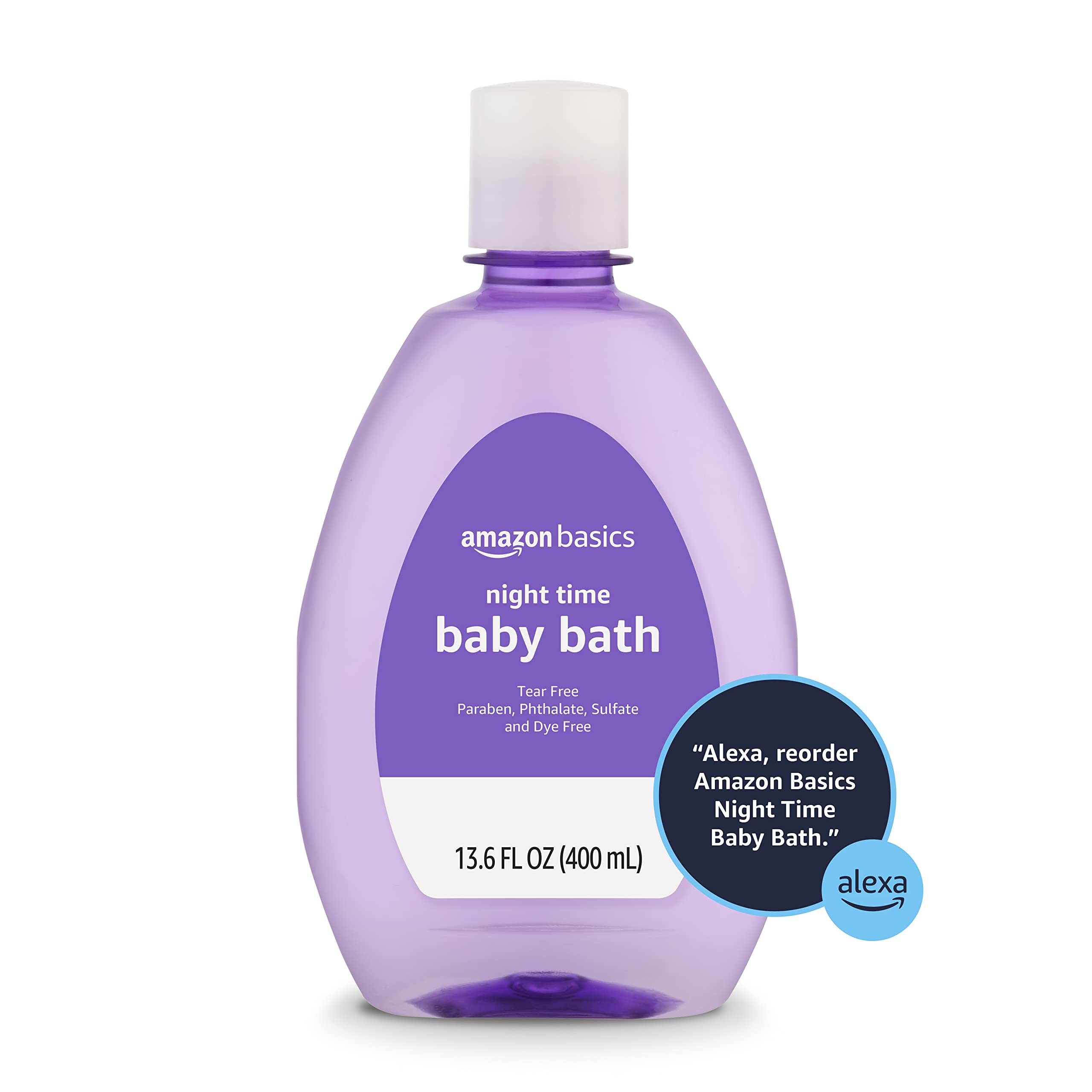 Amazon Basics Night-Time Baby Bath, 13.6 Fluid Ounce, 1-Pack (Previously Solimo)
