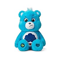 14” Grumpy Bear - Blue Plushie for Ages 4+ – Perfect Stuffed Animal Holiday, Birthday Gift, Super Soft and Cuddly – Good For Girls and Boys, Employees, Collectors