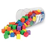 Learning Resources Hands-On Soft Color Cubes, Counting Blocks for Kids, Set of 102, Assorted Colors, Ages 3+