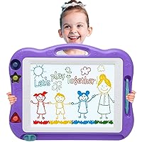 BABLOCVID Magnetic Drawing Board Toddler Toys for Boys Girls, 17 Inch Magna Erasable Doodle Board for Kids Colorful Etch Education Sketch Doodle Pad Toddler Toys for Age 3 4 5 6 7 Year Old boy Girl