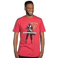 JINX Overwatch Vigilante (Soldier: 76) Men's Gamer Graphic T-Shirt