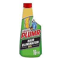 Pro-Strength Hair Eliminator Gel Clog Remover, Hair Clog Remover and Drain Opener, Safe for All Septic Systems and Pipes, 16 fl. oz. Bottle