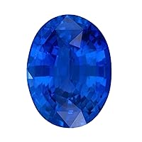 Blue Sapphire Oval Cut Calibrated Loose Gemstone 6x4 mm To 12x16 mm Size Lustrous Gemstone