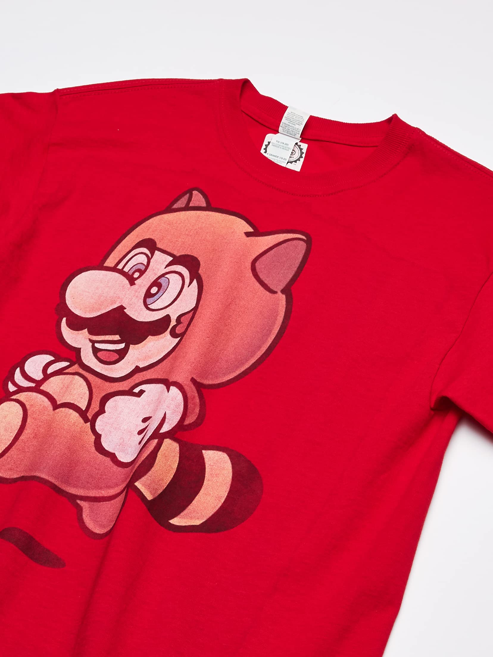 Nintendo Boys' Super Mario Tanooki Mario Yeah Graphic T-shirt