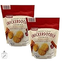 Benton's Keto Friendly Snickerdoodle Almond Flour Grain Gluten Free Low Carb Cookie (2 Pack) Simplycomplete Bundle For Kids Snack, Value Pack Snacking at Home Gym Hiking School Office or with Friends Family