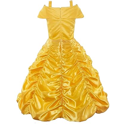 JerrisApparel Princess Dress Off Shoulder Layered Costume for Little Girl