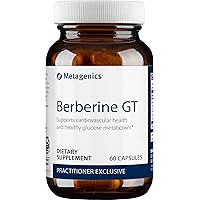 Metagenics Berberine GT - 500 mg Berberine HCl - Supports Heart Health & Carbohydrate Metabolism* - Non-GMO & Gluten-Free - 60 Count