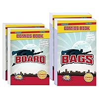 200 Count Comic Book Bags and Boards, Crystal Clear Acid Free Comic Bags and Boards, Comic Book Storage for Comics
