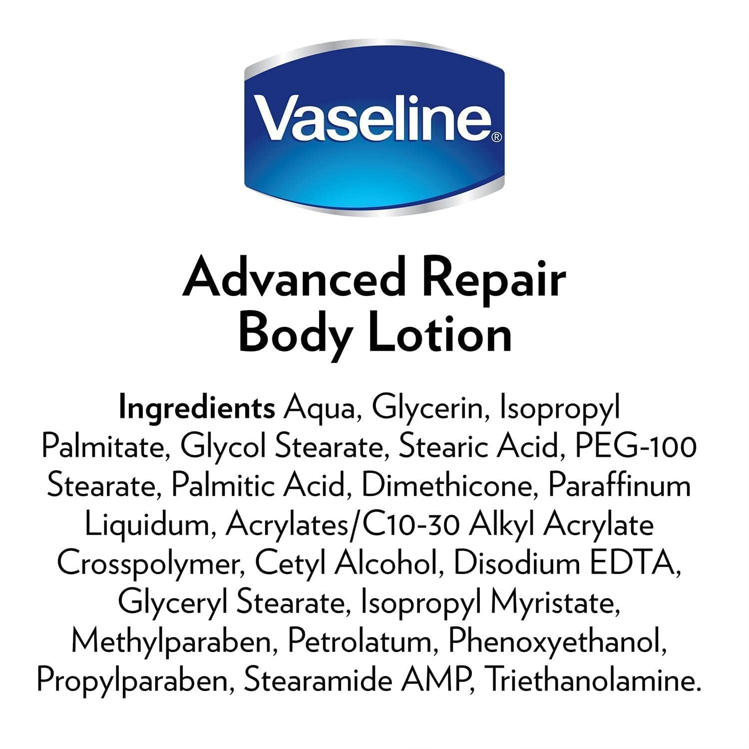 Vaseline Intensive Care Advanced Repair Fragrance Free Body Lotion 400 mL wit.