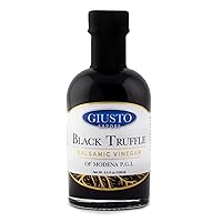 All Natural Black Truffle Balsamic Vinegar of Modena P.G.I. - 3.5 oz - Made with Real Black Truffles - Imported from Italy and Family Owned