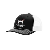 Pointer Mesh Back Trucker Hat-Black/White