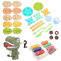 Dinosaur Arts and Crafts for Kids Dino Playclay Machine Dough DIY Kit for Boys and Girls