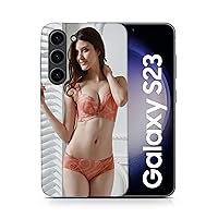 Sexy Brunette Girl Woman in Bra Phone CASE Cover for Samsung Galaxy S23