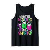 100 Days Teacher Shirt My Little Monsters 100 Days Smarter Tank Top