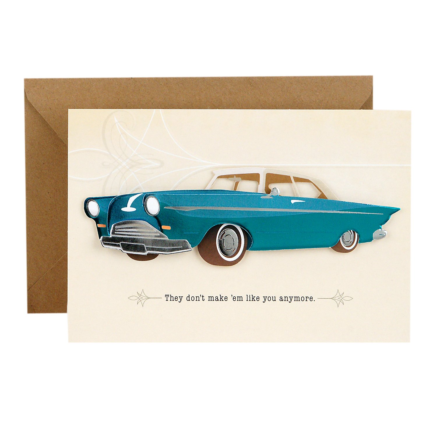 Hallmark Signature Father's Day Card (Vintage Classic Car, Don't Make 'Em Like You Anymore), (599FFW9632)