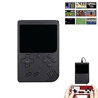 Handheld Game Console, Tiny Tendo 400 Games, Portable Retro Video Game Console, Tinytendo Handheld Console, 400 in 1 Game Console with Game Controller, Support 2 Players Play on TV (Black)