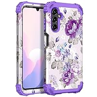 Hocase for Galaxy A14 5G Case, Heavy Duty Shockproof Protection Soft Silicone Rubber Bumper+Hard Plastic Hybrid Protective Case for Samsung Galaxy A14 5G (6.6