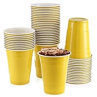 Disposable Plastic Cups, Blue Colored Plastic Cups, 12-Ounce Plastic Party  Cups, Strong and Sturdy Disposable Cups for Party Cup, 50 Pack -By Amcrate