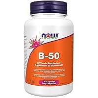 NOW Vitamin B-50 mg,100 Veg Capsules