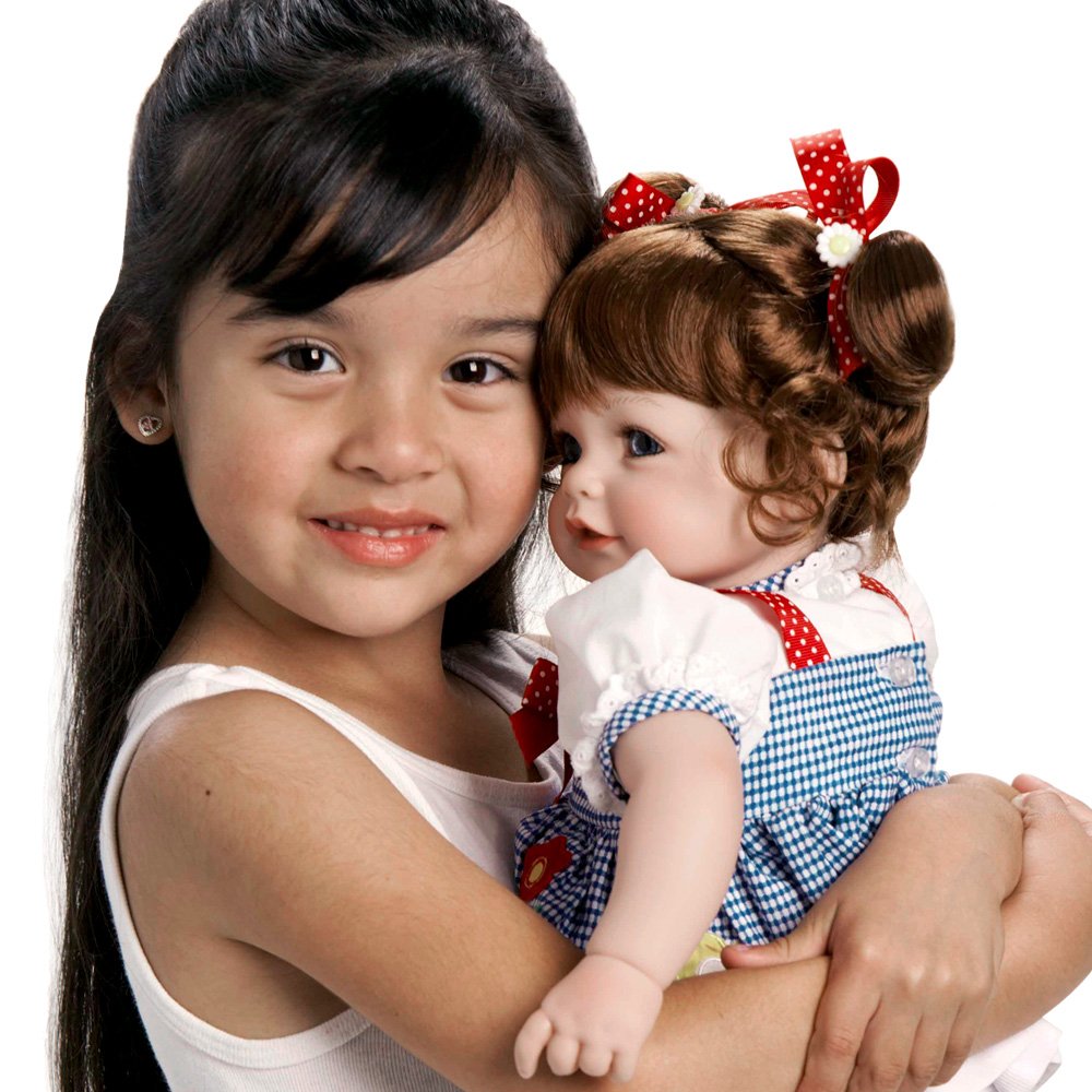 Adora Realistic Baby Doll Daisy Delight Toddler Doll - 20 inch, Soft CuddleMe Vinyl, Auburn Red Hair, Blue Eyes