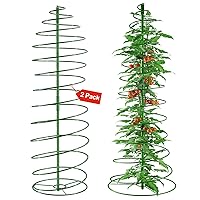 AMAGABELI GARDEN & HOME 2 Pack Tomato Cage for Garden Plant Support Tomatoes Planters Cage Pea Bean Trellis Garden Tower Stretchable with Poles Stake Metal Climbing Plant Growing Cucumber Outdoor