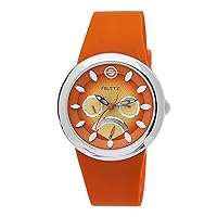 Philip Stein Women's F43S-TS-O Quartz Stainless Steel Orange Dial Watch
