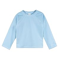 Unisex Baby Toddler Upf 50+ Long Sleeve Rashguard Swim Shirt