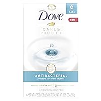 Dove Beauty Bar For All Skin Types Antibacterial Protects from Skin Dryness 3.75 oz 6 Bars