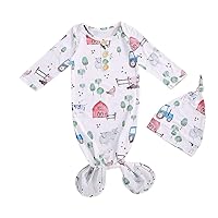 Knotted Baby Gowns Newborn Coming Home from Hospital Outfit