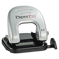 1 Hole Punch, 5 Sheet Capacity, Comes in 2 Pack, Silver (90073)