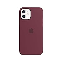 Apple iPhone 12 and iPhone 12 Pro Silicone Case with Magsafe - Plum