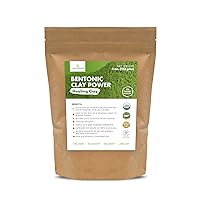  SMART SOLUTIONS Calcium Bentonite Clay Food Grade, 2 lb Pure  Indian Healing Clay - All Natural for Internal and External Use