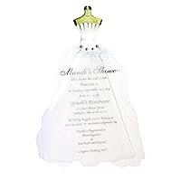 Print-your-own Bridal Shower Invitations with Matching Envelopes, Set of 30
