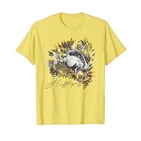 Harry Potter Hufflepuff Floral Badger Mascot T-Shirt